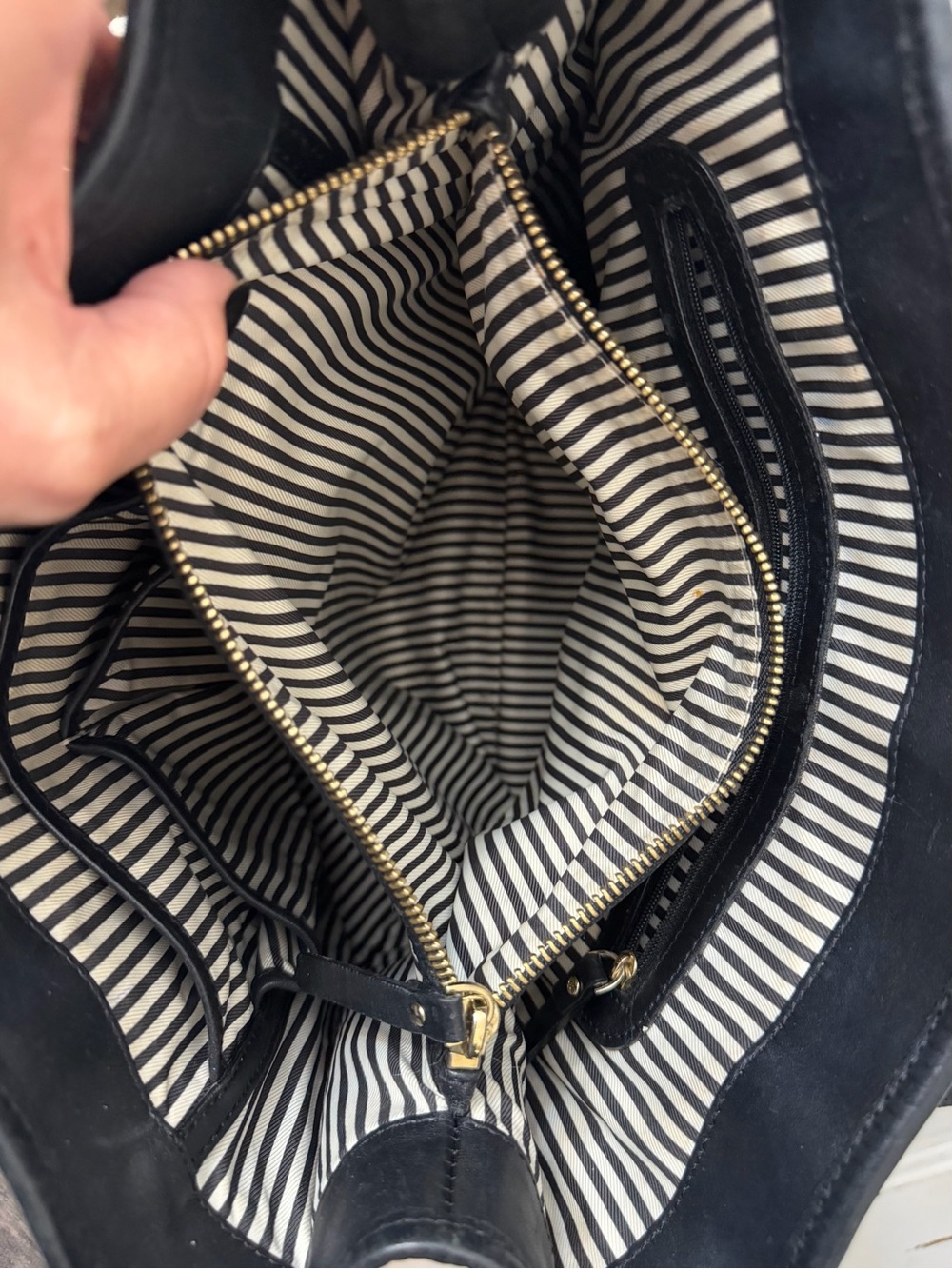 Kate Spade Vanston Dylan Large Black Leather Work Tote Shoulder Bag - Picture 6 of 14